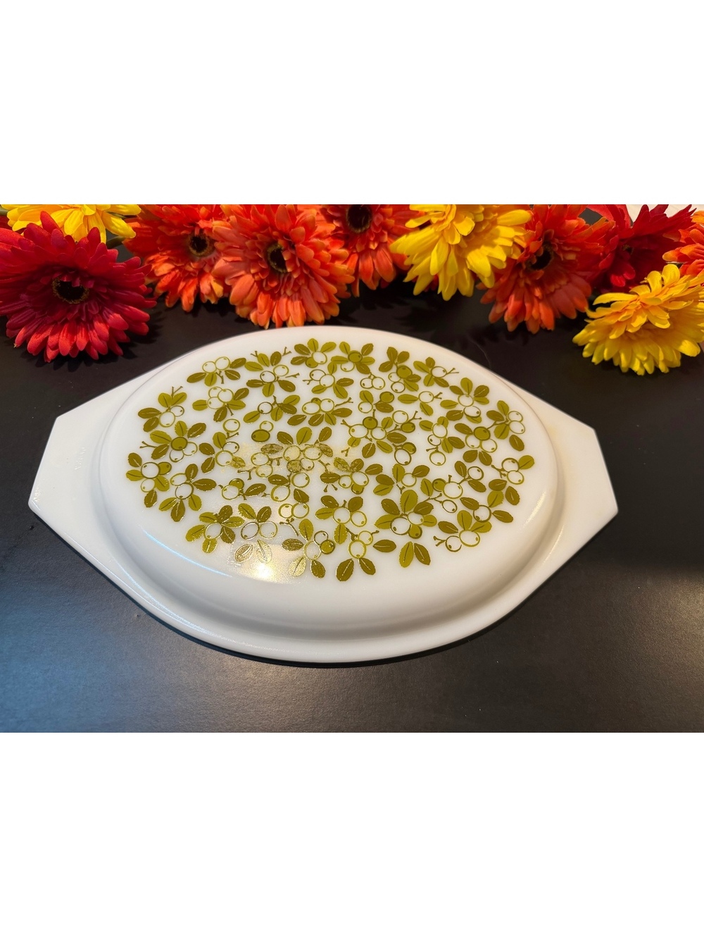 Vintage Pyrex Spring Blossom Crazy Daisy 945C Casserole Lid Only